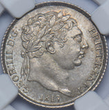 1817 Sixpence (NGC MS 64) - George III British Silver Coin - Superb