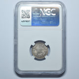 1885 Sixpence (NGC MS 62) - Victoria British Silver Coin - Superb