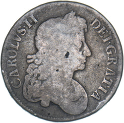 1673 Crown - Charles II British Silver Coin