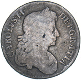 1673 Crown - Charles II British Silver Coin