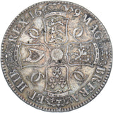 1679 Crown (3rd Bust) - Charles II British Silver Coin - Nice