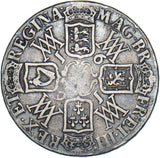 1691 Crown (I Over E) - William & Mary British Silver Coin
