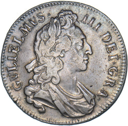 1695 Crown - William III British Silver Coin - Nice