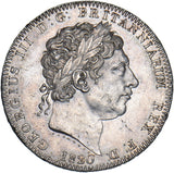 1820 Crown - George III British Silver Coin - Very Nice