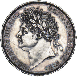 1821 Crown - George IV British Silver Coin - Very Nice