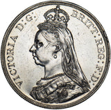 1887 Crown - Victoria British Silver Coin