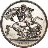 1887 Crown - Victoria British Silver Coin
