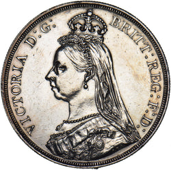 1887 Crown (Edge Holed) - Victoria British Silver Coin
