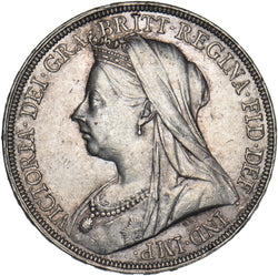 1895 LVIII Crown - Victoria British Silver Coin - Nice