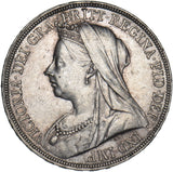 1895 LVIII Crown - Victoria British Silver Coin - Nice