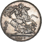 1895 LVIII Crown - Victoria British Silver Coin - Nice