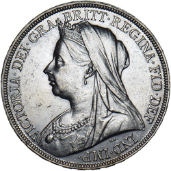 1895 LIX Crown - Victoria British Silver Coin - Very Nice