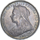 1895 LIX Crown - Victoria British Silver Coin - Nice