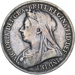 1896 LIX Crown - Victoria British Silver Coin