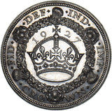 1927 Proof Wreath Crown - George V British Silver Coin - Very Nice