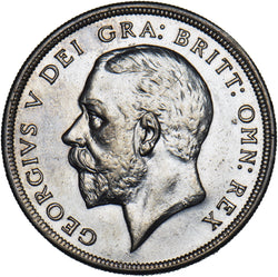 1929 Wreath Crown - George V British Silver Coin - Very Nice