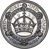 1929 Wreath Crown - George V British Silver Coin - Very Nice