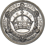 1930 Wreath Crown - George V British Silver Coin - Very Nice