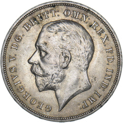 1935 Crown - George V British Silver Coin - Very Nice