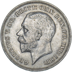1935 Crown - George V British Silver Coin - Very Nice