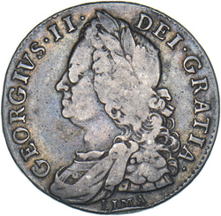 1746 Lima Halfcrown - George II British Silver Coin - Nice