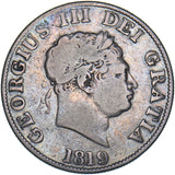 1819 Halfcrown - George III British Silver Coin