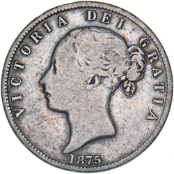 1875 Halfcrown - Victoria British Silver Coin
