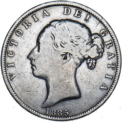 1885 Halfcrown - Victoria British Silver Coin