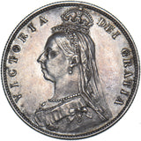 1887 Halfcrown - Victoria British Silver Coin - Very Nice