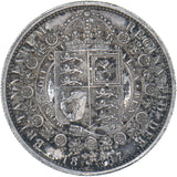 1887 Halfcrown - Victoria British Silver Coin - Very Nice