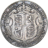1904 Halfcrown - Edward VII British Silver Coin