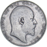 1908 Halfcrown - Edward VII British Silver Coin