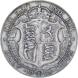 1908 Halfcrown - Edward VII British Silver Coin