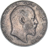 1908 Halfcrown - Edward VII British Silver Coin