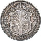 1912 Halfcrown - George V British Silver Coin - Nice