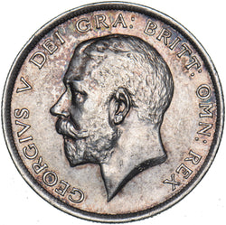 1916 Halfcrown - George V British Silver Coin - Very Nice