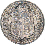 1917 Halfcrown - George V British Silver Coin - Very Nice