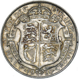 1920 Halfcrown - George V British Silver Coin - Very Nice