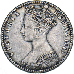 1849 Godless Florin - Victoria British Silver Coin