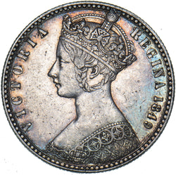 1849 Godless Florin - Victoria British Silver Coin - Very Nice