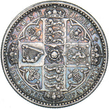 1849 Godless Florin - Victoria British Silver Coin - Very Nice