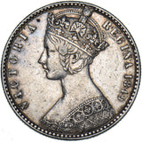 1849 Godless Florin - Victoria British Silver Coin - Very Nice