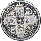 1849 Godless Florin - Victoria British Silver Coin