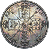 1887 Florin - Victoria British Silver Coin - Nice