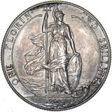 1902 Matt Proof Florin - Edward VII British Silver Coin - Superb