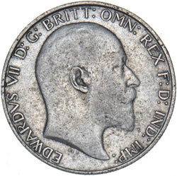 1908 Florin - Edward VII British Silver Coin