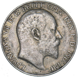 1910 Florin - Edward VII British Silver Coin - Nice