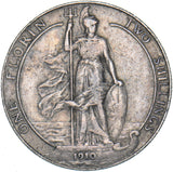 1910 Florin - Edward VII British Silver Coin - Nice