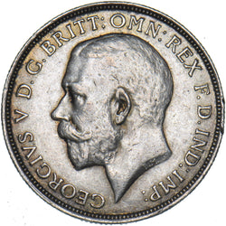 1913 Florin - George V British Silver Coin - Very Nice