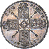 1915 Florin - George V British Silver Coin - Nice